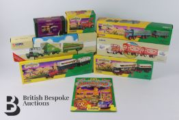 Large collection of Corgi Classics The Showmans Range, includes a Leyland Dodgem Truck & Caravan Set