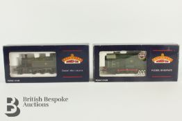 2 boxed Bachmann models diesel shunter and tank; Bachmann 08 Diesel shunter no. D3032 BR green,