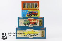 Corgi die-cast vehicles, including Ford Model T Tanker, 26201 Albion Caledonian Platform Lorry &