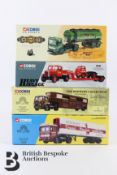 Eleven Corgi die-cast vehicles, 96953 Mini Van, 96950 Morris Mini Van, 98120 Jaguar E Type Soft Top,