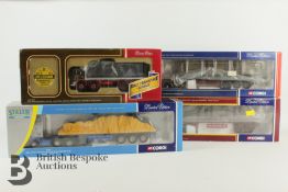 Four large Corgi die-cast vehicles, including a limited edition CC11504 AEC MKV Mammoth Major