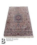 Persian Tabriz Kurk Kashan Fine Carpet