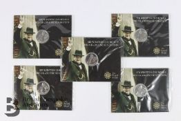 Sir Winston Churchill 2015 UK £20 Silver Proof Coins