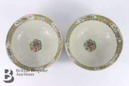 Pair of Cantonese Bowls