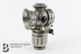 Nickel Plated Brass Veteran Acetylene Headlamp