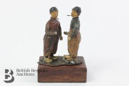 Early 20th Century Cold Painted Study