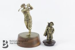 Brass Golfing Mascots