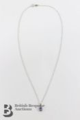 18ct Tanzanite and Diamond Necklace
