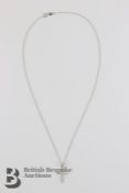 18ct Diamond Cross Pendant