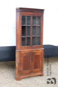 19th Century Oak Standing Corner Cupboard