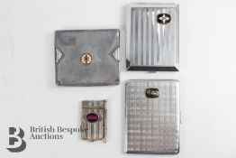 Chrome Plated Cigarette Cases & Pocket Notepad Holder