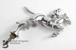 Desmo Car Mascot of Horse and Jockey