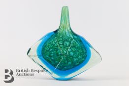 Mdina Glass Fish Vase