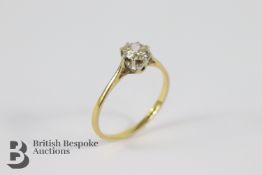 18ct Solitaire Diamond Ring