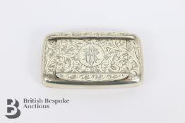 Silver Rectangular Snuff Box