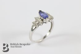 18ct Iliana Diamond and Tanzanite Ring