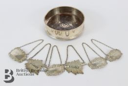 20th Century Silver Bottle Coaster