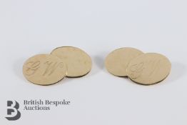 Pair of 14ct Yellow Gold Cufflinks