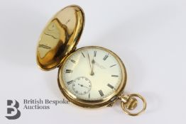 Russells 18ct Gold Full Hunter Pocket Watch