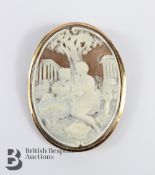 Antique 9ct Gold Cameo Brooch