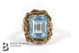 9ct Gold Aquamarine Ring