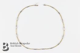 9ct Yellow and White Gold Necklace