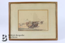Joseph Walter (1783-1856) Pen and Wash Sketch