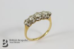 18ct Five Stone Diamond Ring