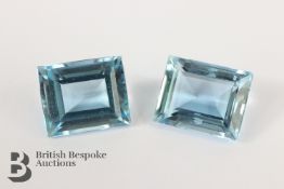 Two Natural Aquamarine Stones