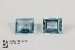Two Aquamarine Stones