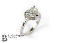 Platinum and 2ct Diamond Ring