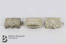 Three Miniature Vinaigrettes