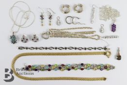 Miscellaneous Semi-Precious Stone and Silver Jewellery