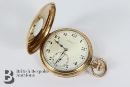 Doxa 9ct Gold Half Hunter Pocket Watch