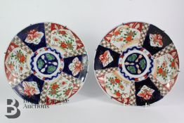 Pair of Japanese Imari Chargers