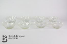Eight Victorian Vaseline Bowls