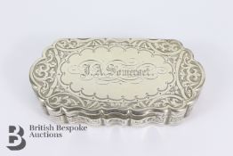 George Unite Silver Table Snuff Box