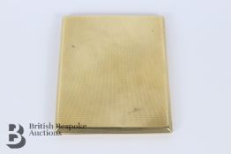 Edwardian 9ct Solid Gold Cigarette Case