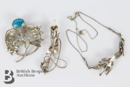 Sheana M. Stephen Silver Brooches