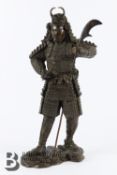 Early 20th Century Bronze Samurai Warrior