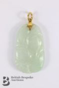 Chinese White Jade Pendant