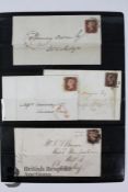 1843/44 Numbers in Maltese Cross on 4 Covers