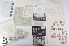 Sloper Letters and Perfinned Stamps