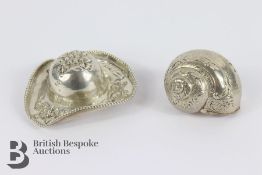 Silver Novelty Sun Hat Box
