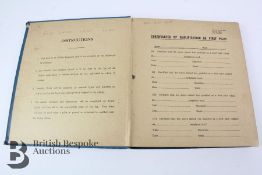 Royal Canadian Air Force Log Book 1943-1945