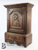 Carved Oak Smoking Chest