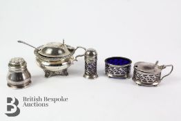 Silver Mustard and Cruet