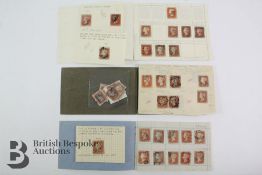 1841 1d Reds Old Time Lot