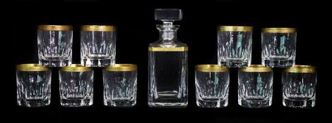 Johann Oertel and Co Whisky Tumblers and Decanter