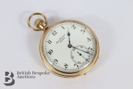 J.W Benson 9ct Gold Pocket Watch